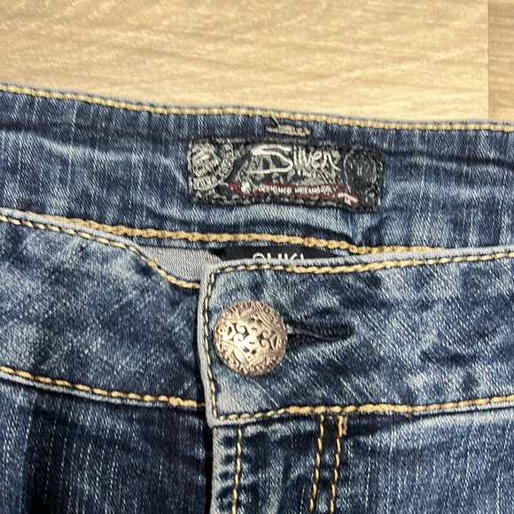 🏁 Silver jeans Suki mid denim short size 26 PLUS - Picture 4 of 8